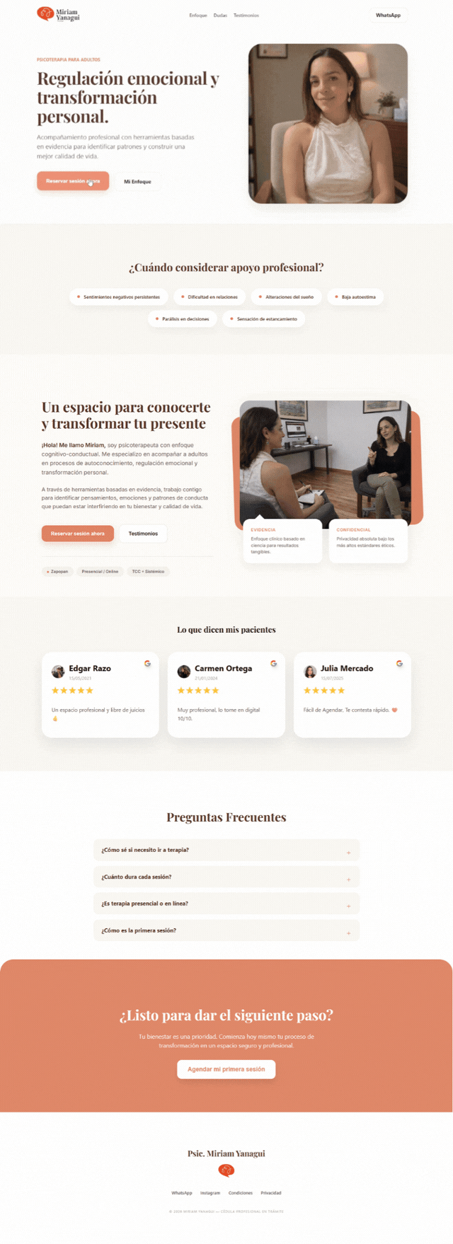 Sitio Web Dra Miriam